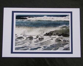 Photo Greeting Card, Pacific Ocean Wave, Blank Inside