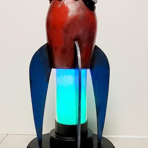 Handmade rocket lamp | LED | kids lamp | bedroom decor | desk lamp | kids gift