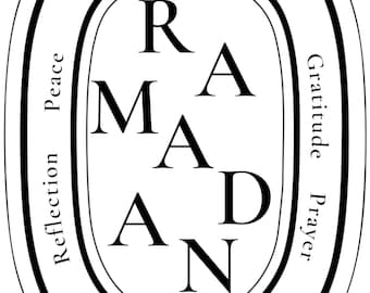 Ramadan Kareem Printable – Favor Tags, Islamic Party Decor & Minimal Wall Art