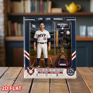 Personalized Baseball Acrylic Block, Custom Photo Player Display, Coach Dad Keepsake, GIFT 2026, Sports Dad Decor, Baseball Lover Present