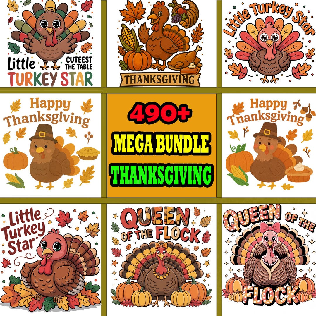 Thanksgiving Png Bundle Thankful Grateful Blessed Coquette Goose Cozy ...