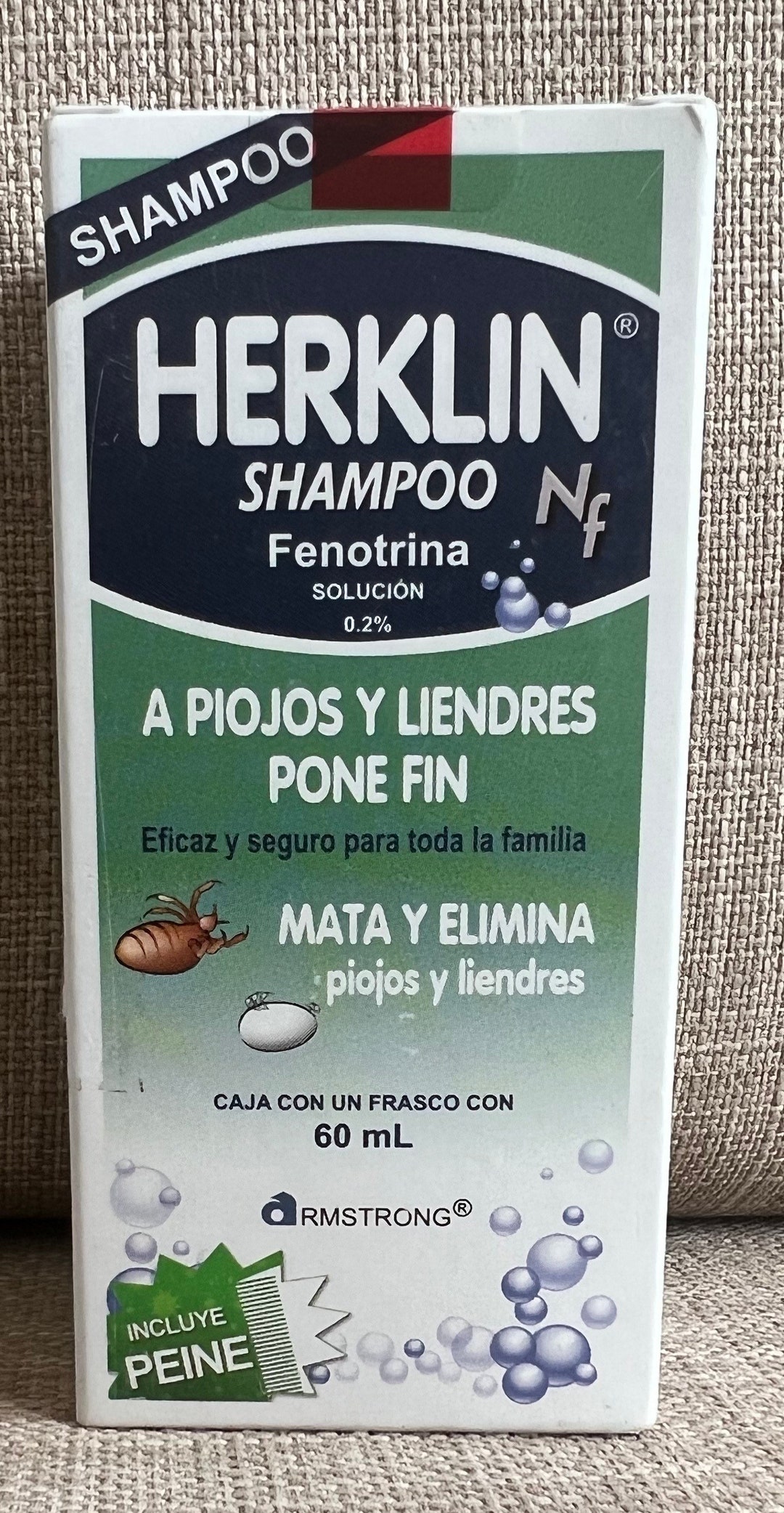 Herklin Shampoo Lice Eggs Elimina Piojos Y Liendres 60 Ml Etsy