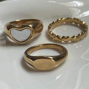 ROMÁNTICA RING BUNDLE – 18k Gold Filled Rings