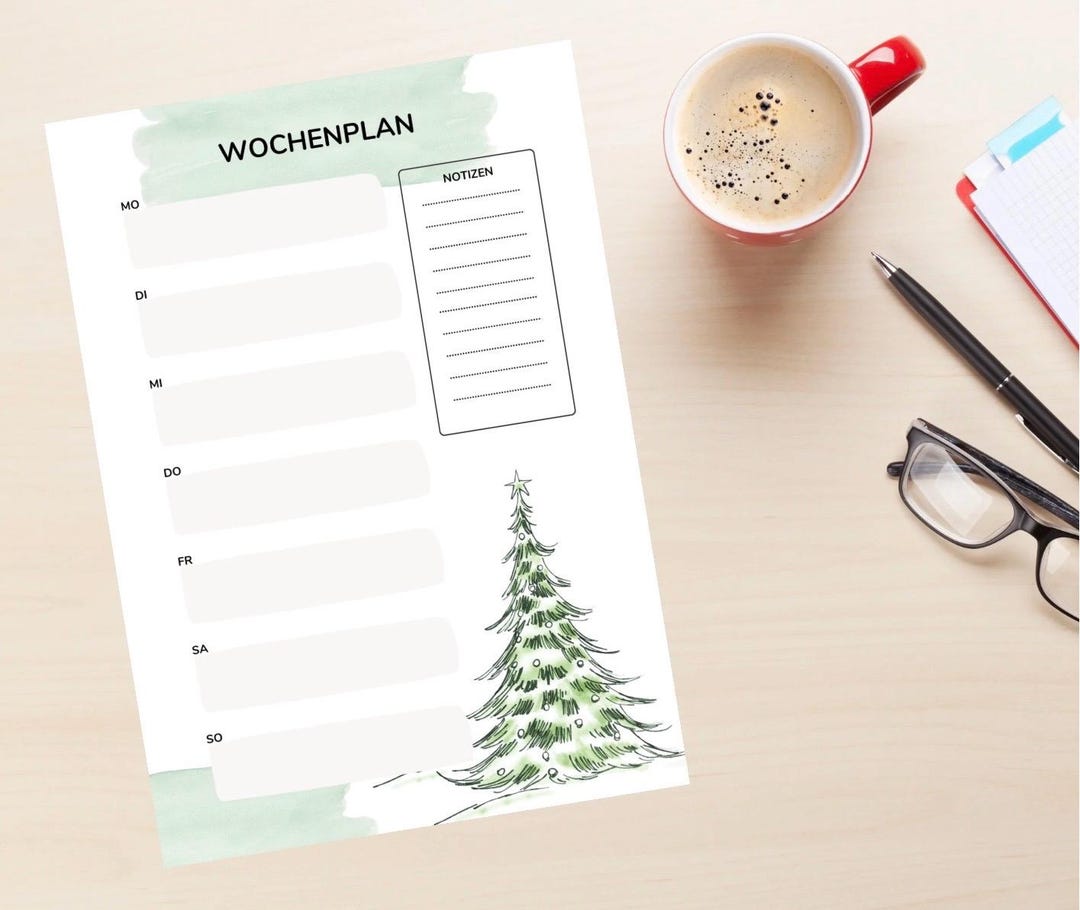 Christmas Weekly Planner | Printable Weekly Planner | Weekly Overview ...