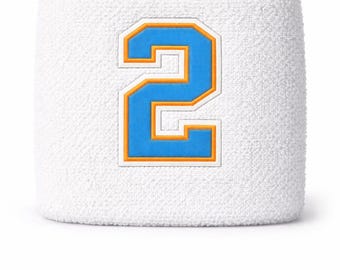 Shai Gilgeous-Alexander - Thunder Basketball Wrist Sweatband - White (Pre-Order)