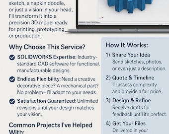 Custom 3D Design Studio: From Sketch to CAD