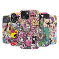 Tokidoki Inspired Double Layer Phone Case | Colorful Doodle Anime Style Tough Phone Case for iPhone 16, 15, 14, 13, 12 Pro Max Plus Series product logo