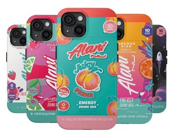 Alani Energy Drink Inspired Double Layer Phone Case | Summer Many Flavors Tough Phone Case for iPhone 16, 15, 14, 13, 12 Pro Max Plus Series