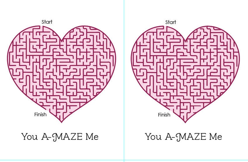 Valentine Activity Printable - Etsy