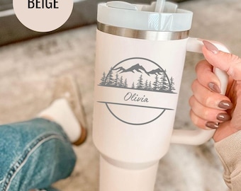 Engraved Nature Tumbler - Personalized Outdoor Travel Mug
