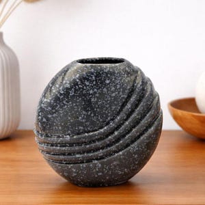 Mid Century Vase | Webb Pottery | Vintage Taiwanese Stoneware | Sculptural Ceramic | 1970s