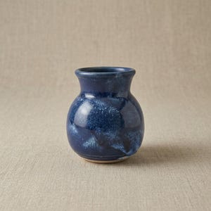 ヴィンテージ オーストラリアン スタジオ ポタリー バド花瓶 | フラクストン ポタリー | ブルー ストーンウェア | ミッドセンチュリー モダン インテリア