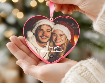 Personalized Voice Christmas Ornament 2025- Custom Photo & Music Keepsake Gift