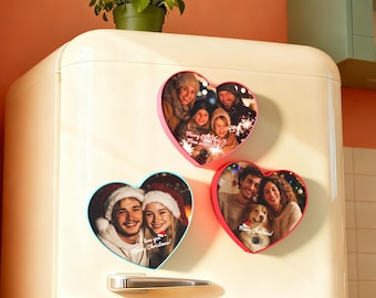 Personalized Christmas Gift with Your Voice - Custom Photo & Music Fridge Magnet