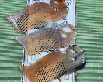 Natürlicher Yak-Horn-Phönix-Formkamm, Tierhorn-Endenkamm, geschnitzter feiner Zahn, Geschenke für Freundinnen, Liebhabergeschenke Zufälliger Versand