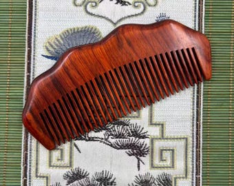 Natural Rosewood Wide Tooth Comb Anti Static Massage Hair Care Comb