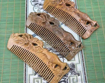 Antique Spanish Style Celluloid Hair Comb With Black  display picture 2