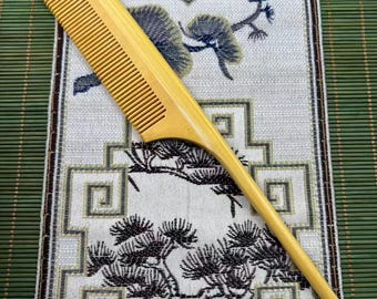 Solid Wood Rat Tail Comb One Piece Hair Styling Detangling Comb