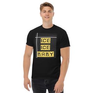 ICE ICE BABY classic tee — border fence t-shirt — Pro Immigration & Customs Enforcement t-shirt — Trump maga gift for boyfriend husband dad