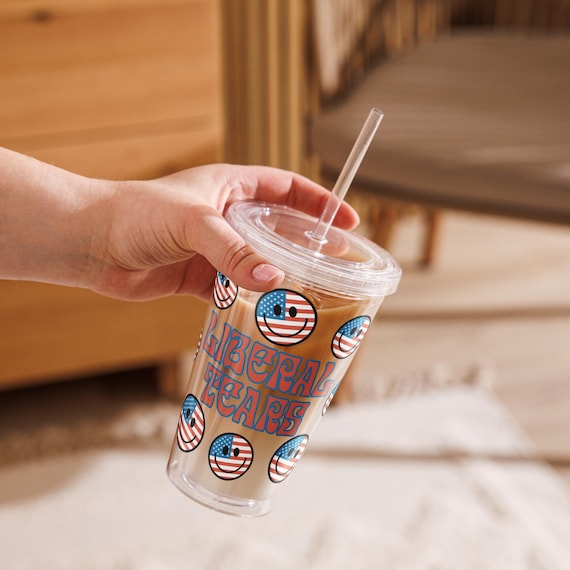 MAGA Clear Plastic Tumbler - Patriotic 16 oz. Summer Cup