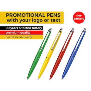 Custom Logo Ballpoint | Bulk Marketing Pens for Business | Premium German Quality | Branded Schneider Pens