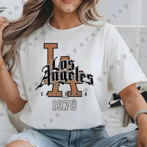 Los Angeles SVG-Datei – Stadtsilhouette digitaler Download – LA Clipart für Cricut und Silhouette – Kalifornien Schneidedatei