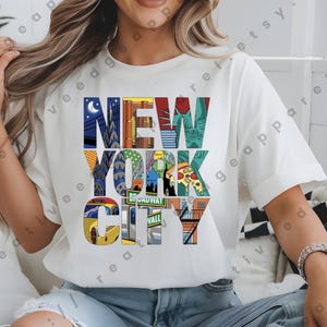 New York City SVG – NYC Skyline Cut File – Digital Clipart for Cricut & Silhouette – New York SVG Download – Big Apple Design