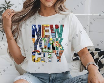 New York City SVG – NYC Skyline Cut File – Digital Clipart for Cricut & Silhouette – New York SVG Download – Big Apple Design