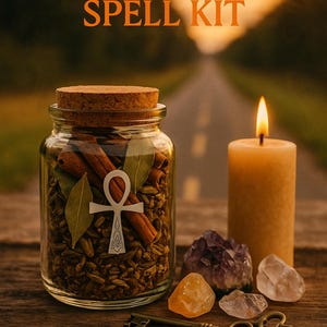 Road Opener Spell Kit – Digital Jar Ritual + Spiritual Bath, Prayer & Sigil PDF Download