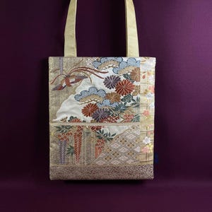 Kimono Bag – Kimono Tote Bag, One-of-a-Kind Vintage Japanese Silk, Handmade in Kyoto, Spacious Everyday Tote, Free Shipping