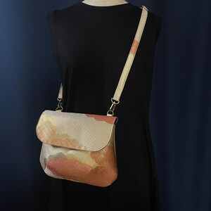 Kimono Bag – Crossbody Shoulder Bag, One-of-a-Kind Vintage Japanese Silk, Handmade in Kyoto, Adjustable Strap, Free Shipping