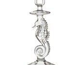Waterford Crystal Seahorse Candlestick Pair