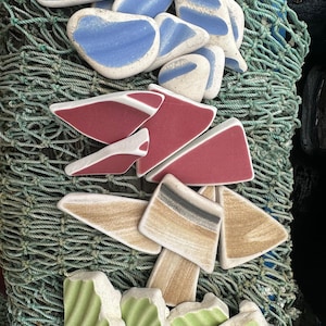 Hand Tumbled Pottery Pieces- Mosaic Crafts