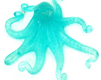 Extra Large Clear Aqua Octopus