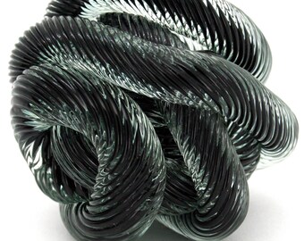 Black Glass Rope Knot