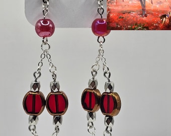 Phrolova Inspired Drop Earrings – Wuthering Waves Cosplay, Gamer Gift