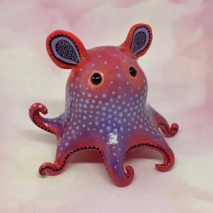 Dumbo octopus polymer clay handmade figurine