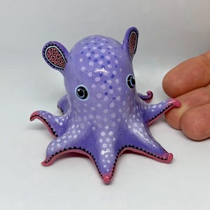 Dumbo octopus polymer clay handmade figurine