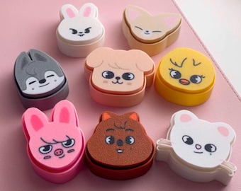 Chaveiro antiestresse estilo K-Pop | Clicker fofo para aliviar o estresse | Presente para fãs
