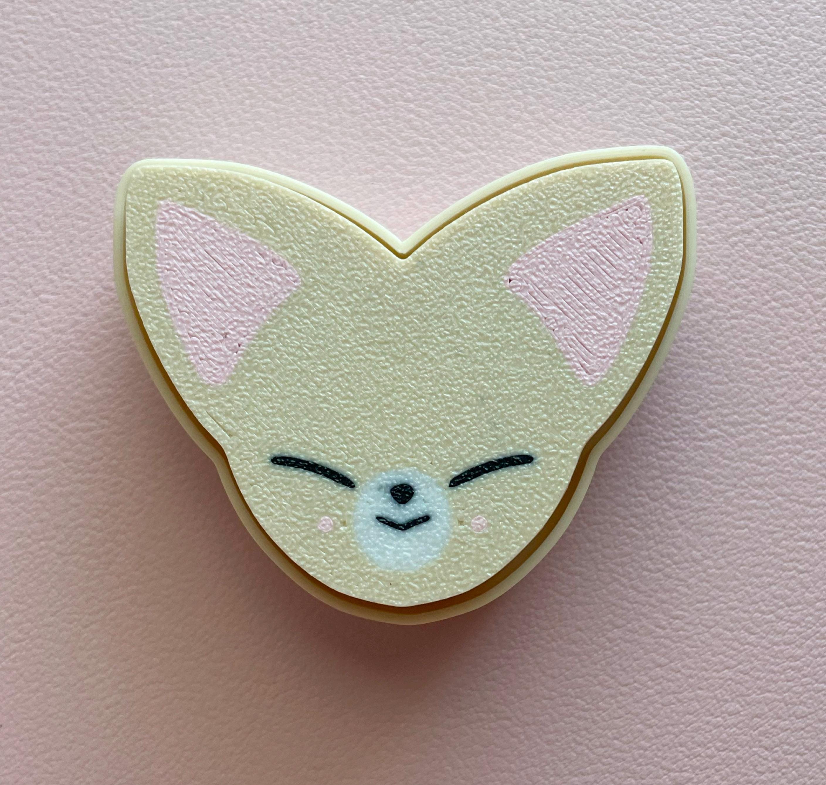 K-pop Style Fidget Clicker Keychain | Cute Stress Relief Clicker