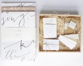 Gift Wrapping Kit: Calligraphy, Letterpress, Hark! the Herald Angels Sing