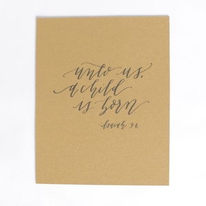 Christmas Calligraphy Print