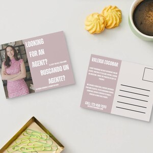 Postales de Bienes Raíces / Postal de Hola Vecino / Tarjeta de Agente Agrícola / Marketing Inmobiliario / Plantilla Editable / Postal de Vendedor de Vivienda