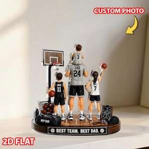 Custom Shape Acrylic Block, Basketball Dad Decor, Best Team Photo Plaque, Personalized Sports Present, Loved Ones Keepsake, Epic GIFT 2026