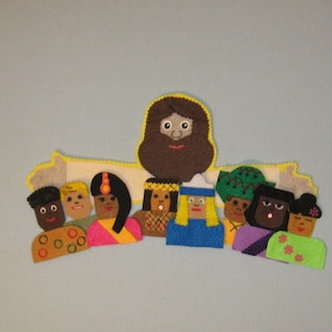 Jesus Loves the Little Children Felt Character Set #2