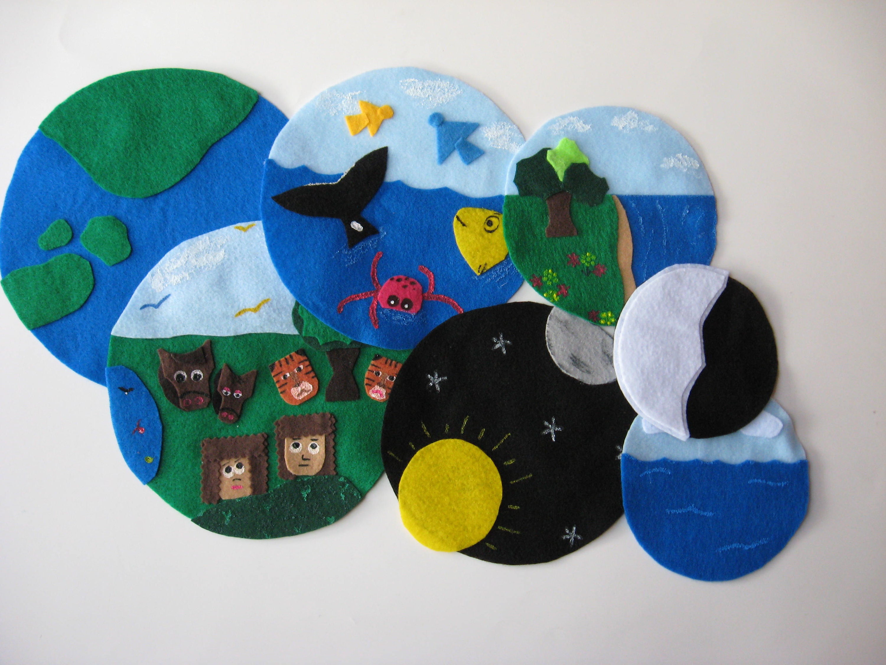 The Story of Creation Felt Character Set Etsy