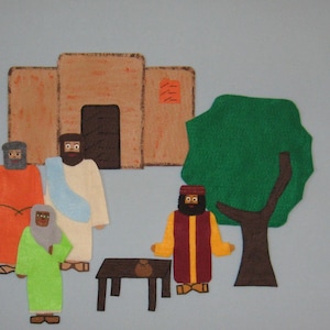 Zacchaeus Tax Collector 10&quot; Felt Character Set