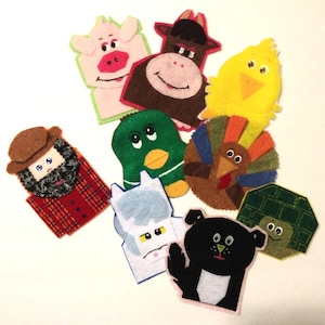 Old MacDonald Had a Farm Felt Character Set