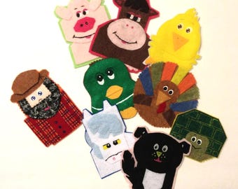 Old MacDonald Had a Farm Felt Character Set