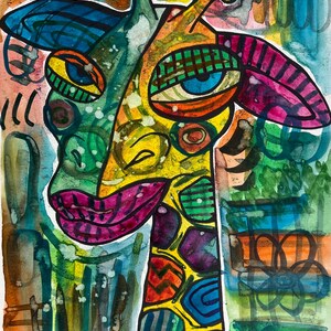 Pintura original de acuarela
